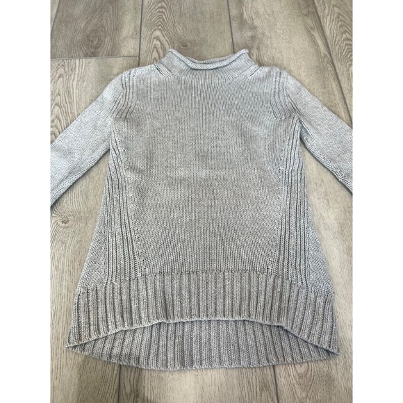 J. Crew Always 1988 Gray Chunky Knit Rollneck Pullover Sweater Size XXS - Picture 4 of 15